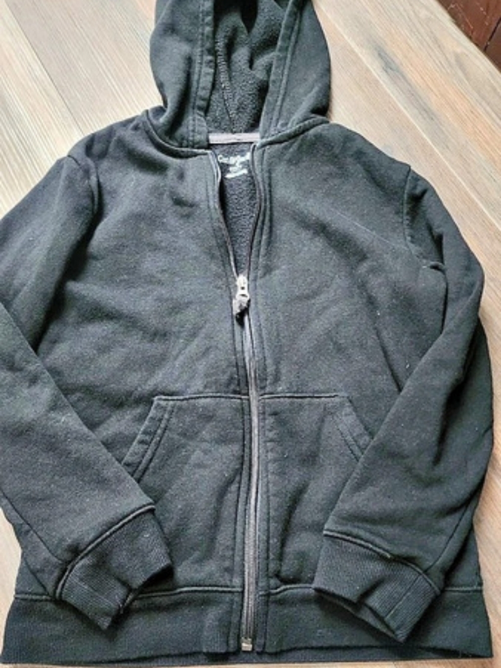 Cat & Jack Boys' Zip-Up Hoodie Black